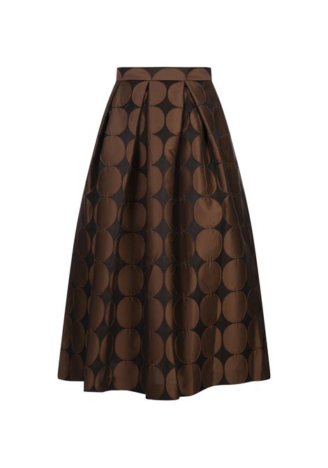 Gonna Luna Jacquard Planet Marrone LUNATICA | SKIRT LUNA JQ PLANETBROWN-MEDIUM